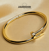 Elegant Gold Nail Bracelet