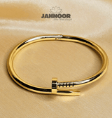 Elegant Gold Nail Bracelet