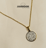 Classic Sparkle Round Pendant Necklace