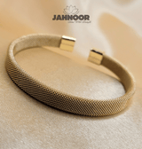 Gold Mesh Cuff Bracelet for Women