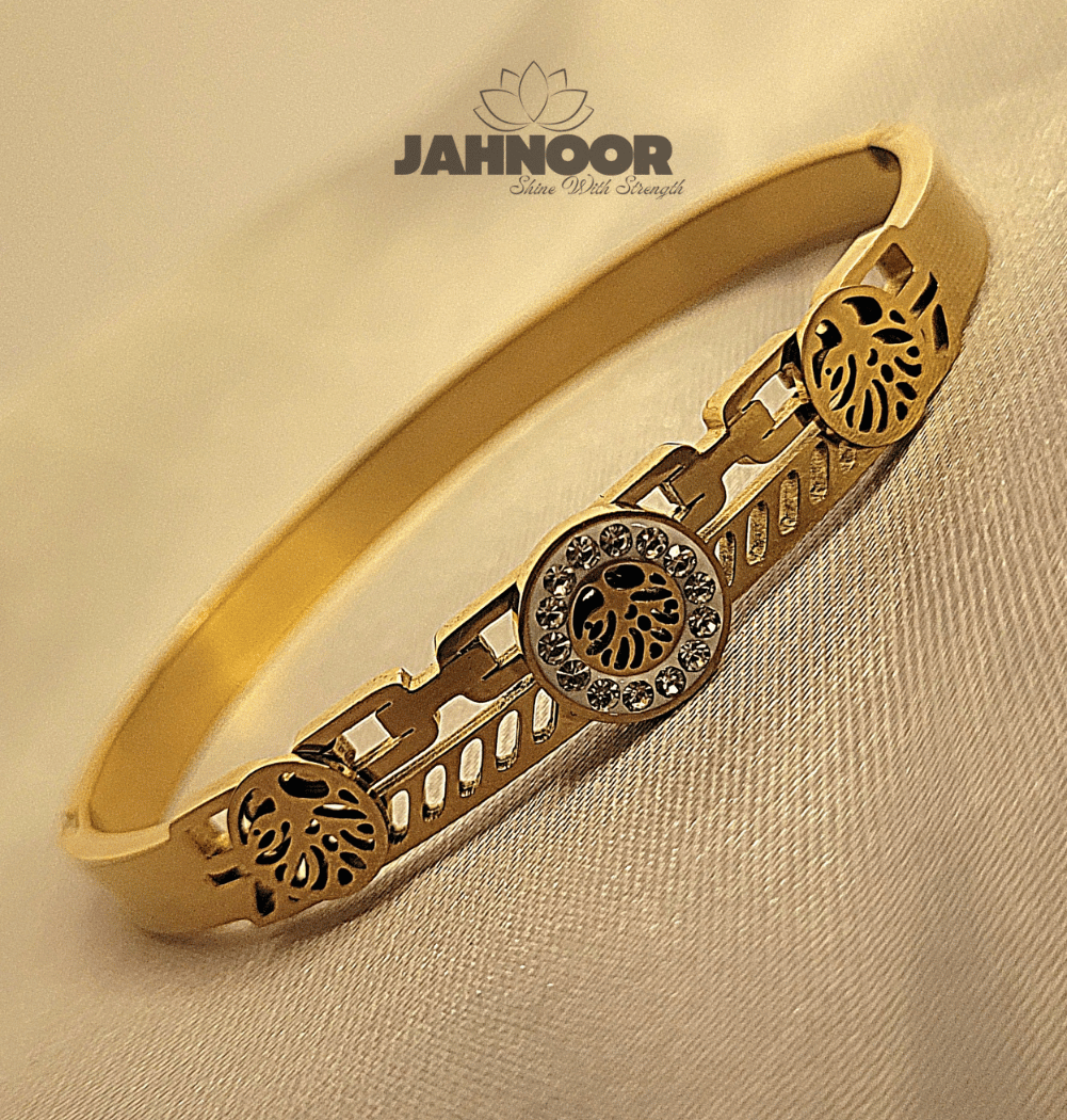 Gold Cut-Out Design Bracelet