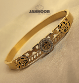 Gold Cut-Out Design Bracelet