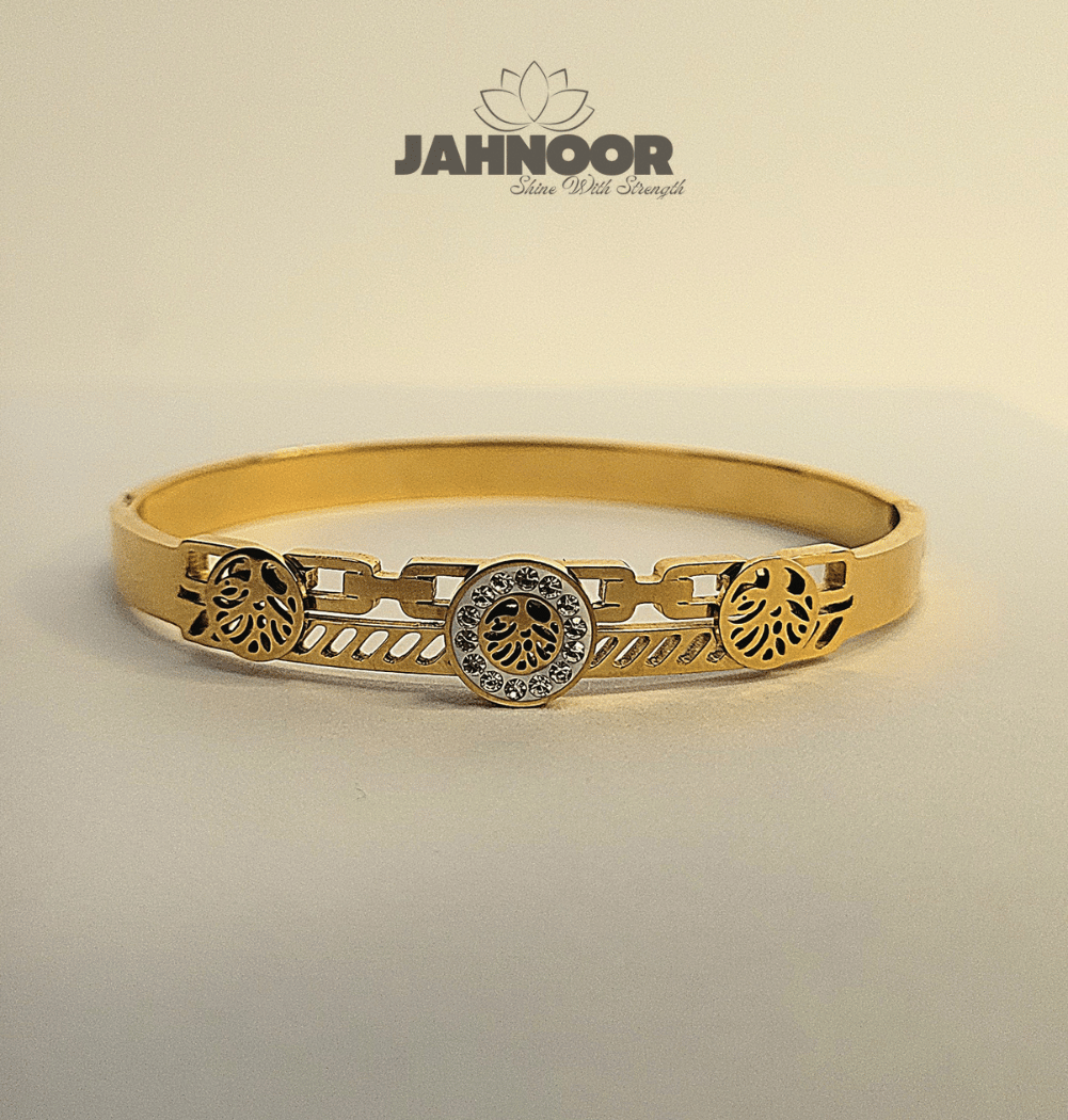 Gold Cut-Out Design Bracelet