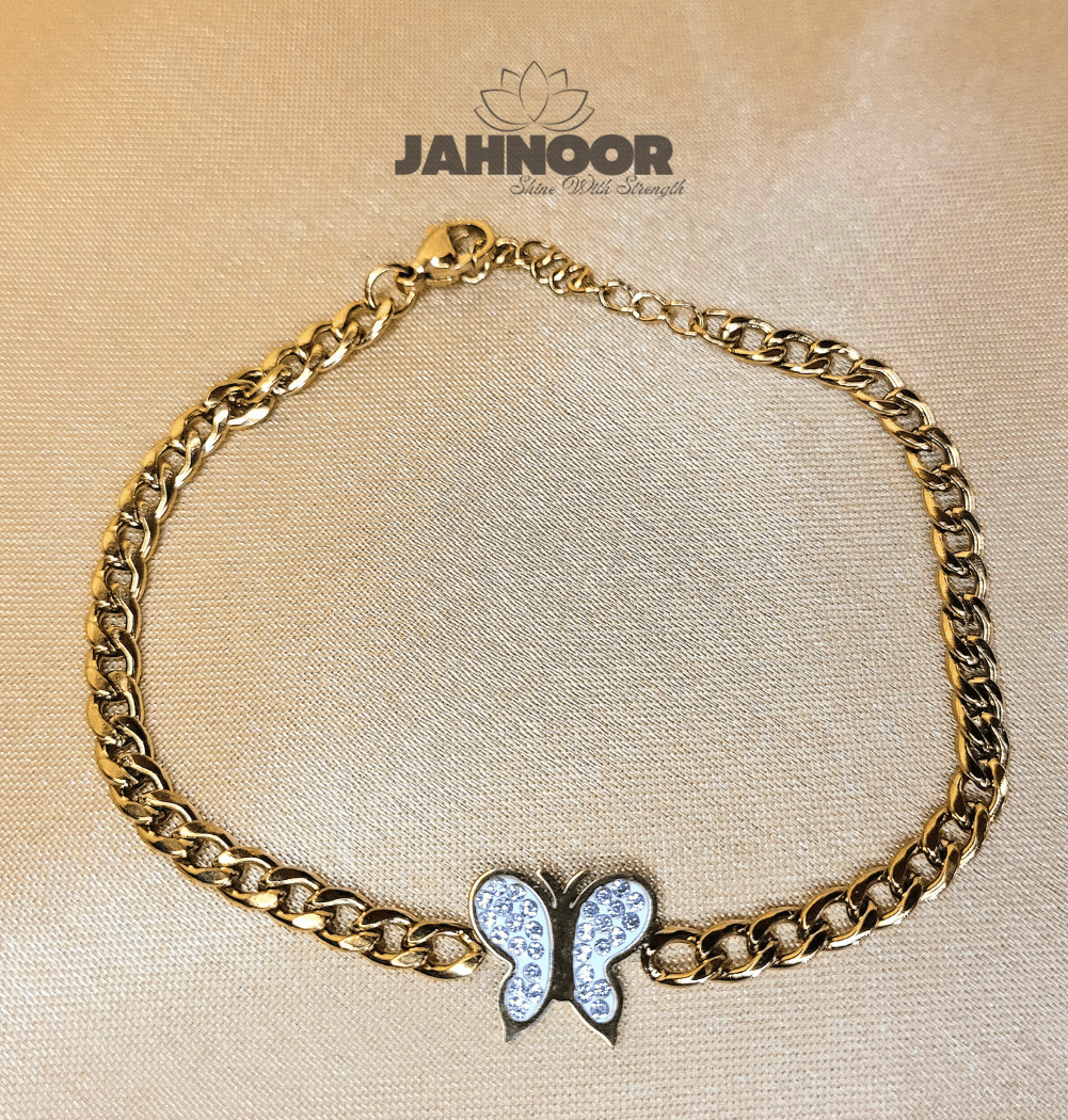 Gold Butterfly Chain Bracelet