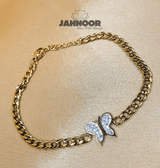 Gold Butterfly Chain Bracelet