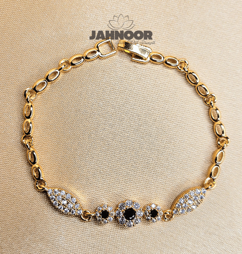Gold Plated Zircon Bracelet.