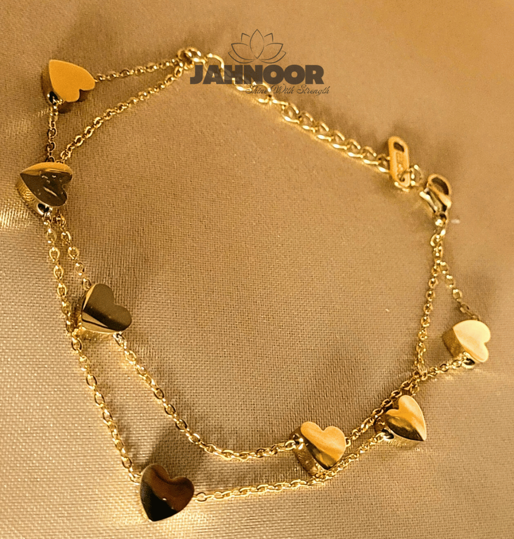 Minimalist Gold Open Heart Bracelet