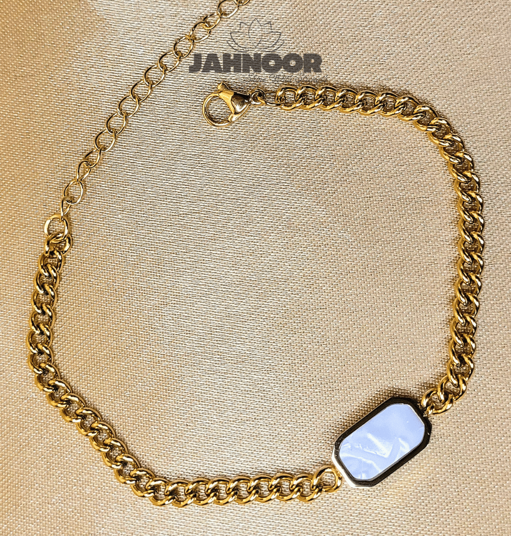 Golden Curb Chain Bracelet