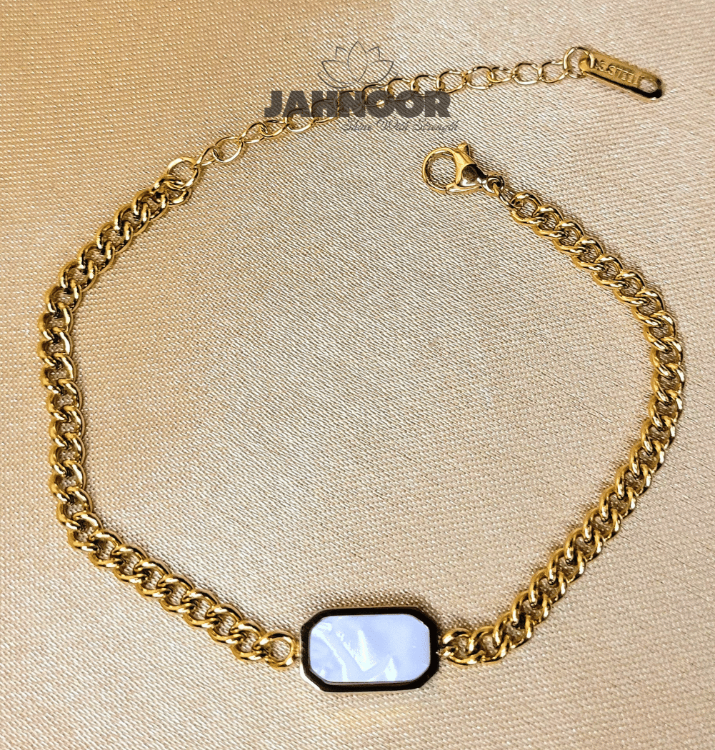 Golden Curb Chain Bracelet